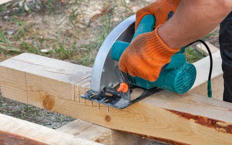 use a sawhorse or workbench