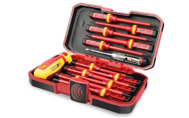 set of insulated screwdrivers