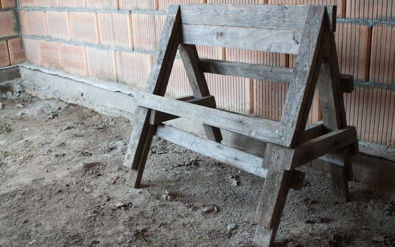 wooden stackable sawhorses